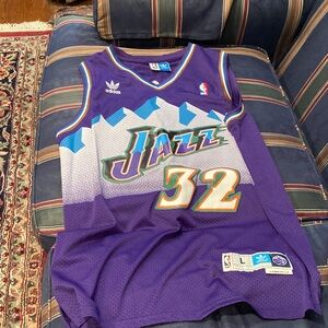 Adidas NBA Utah Jazz Karl Malone #32 Jersey size Large/length +2